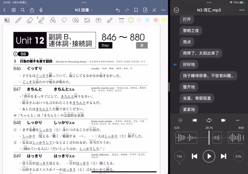 第十二单元 副词等 846-880