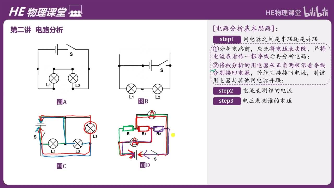 电路分析·电流表测谁