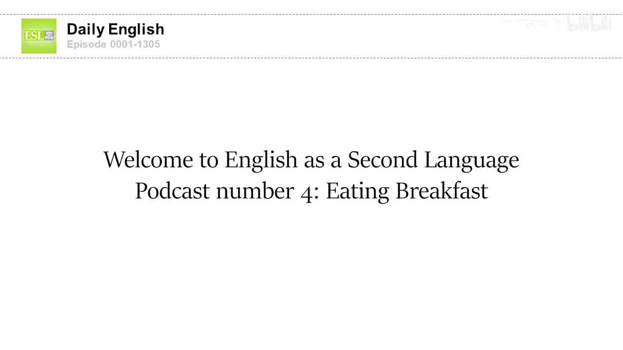 0004 Eating Breakfast