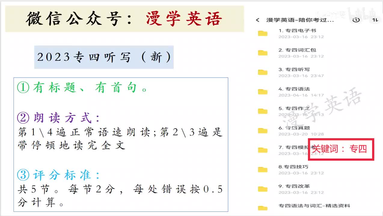 2014 听写真题 Dictation（新版）