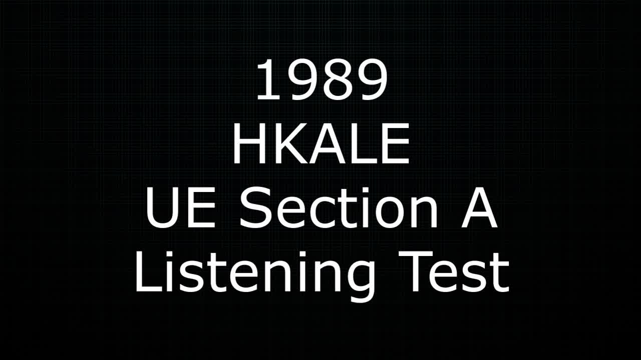 UE Listening 1989