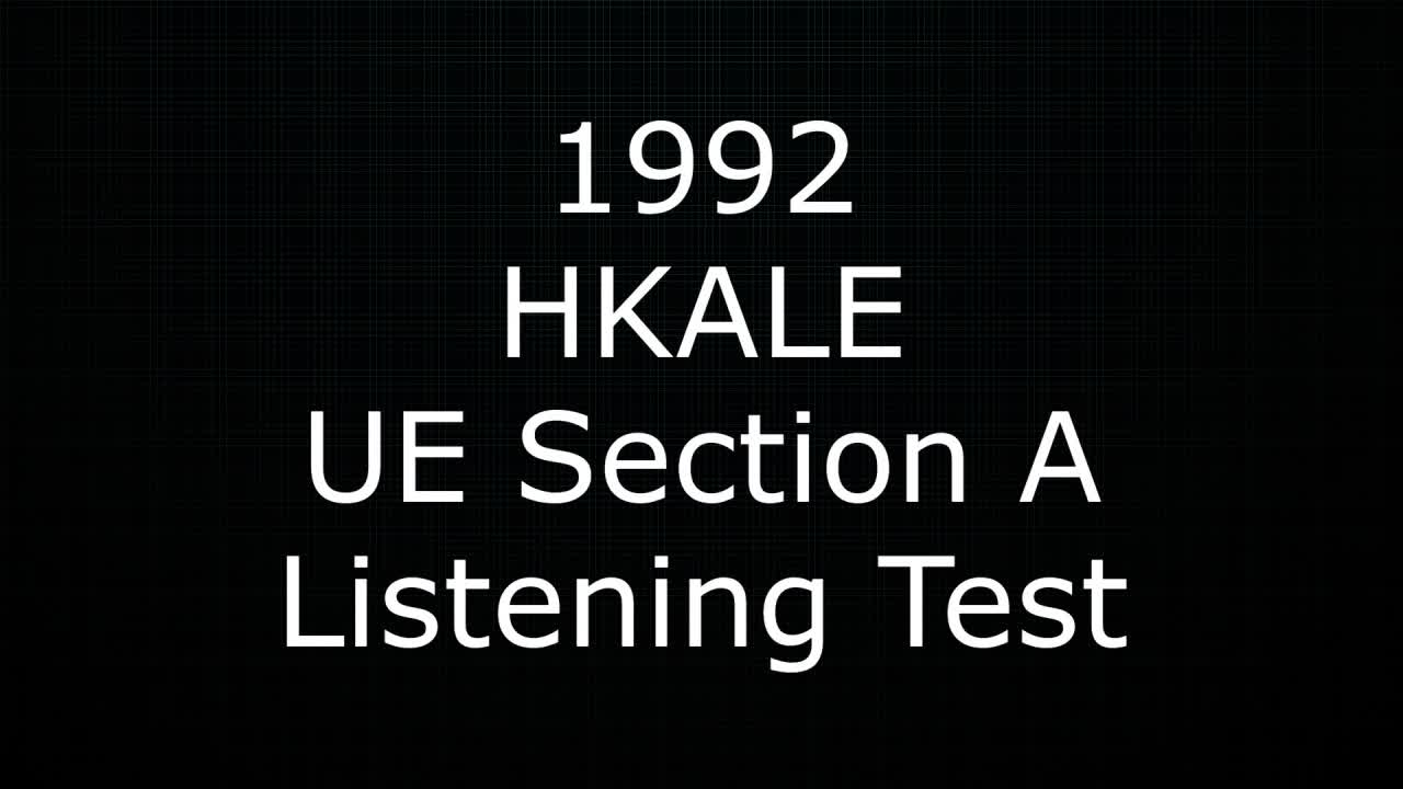 UE Listening 1992