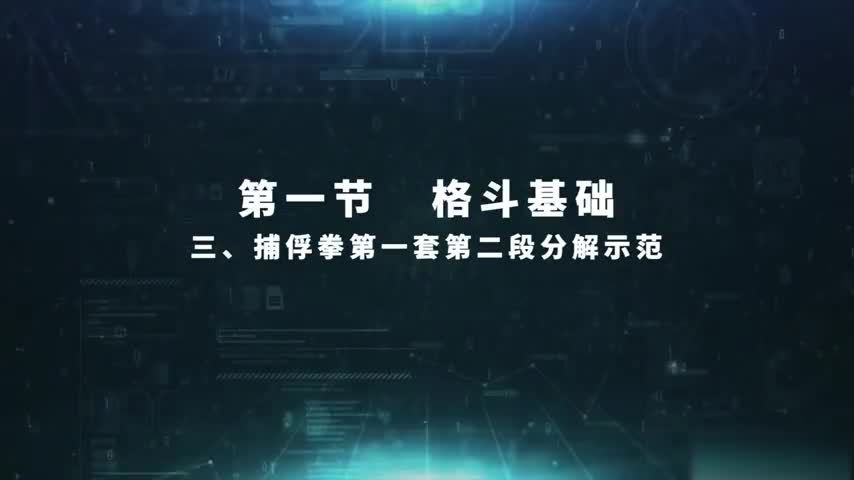 4.1.3 军体拳第一套第二段分解示范
