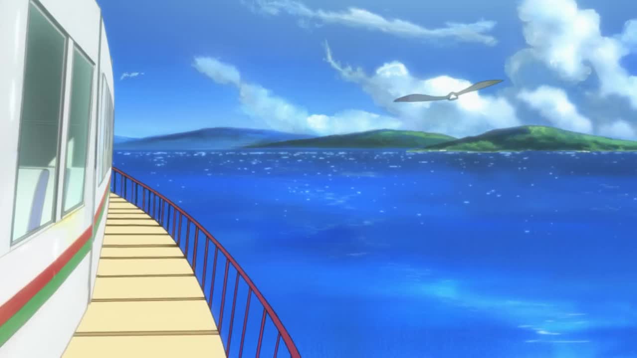 4.电车 窗外 海边 看风景