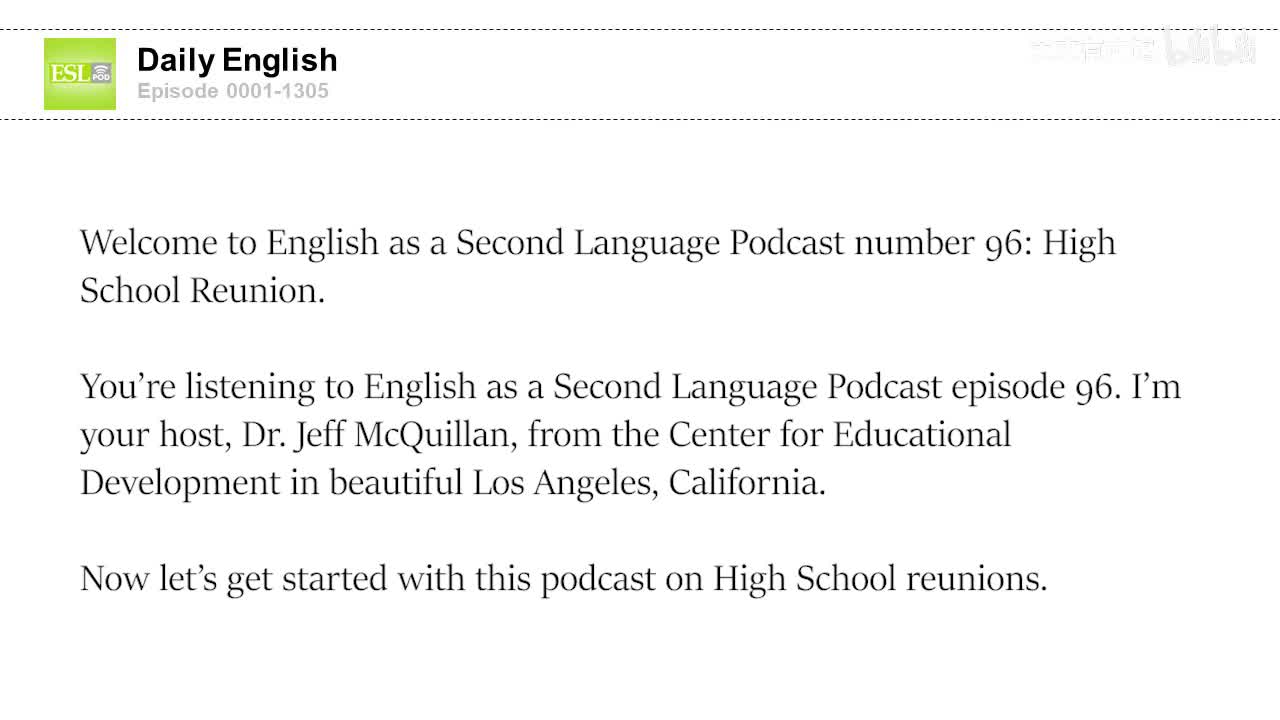 0096 High School Reunion