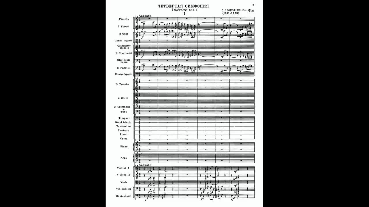 Prokofiev Symphony No. 4