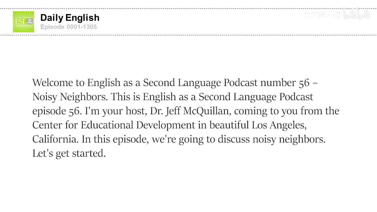 0056 Noisy Neighbors