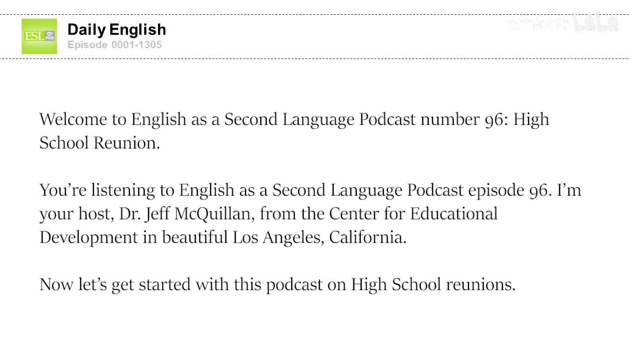 0096 High School Reunion