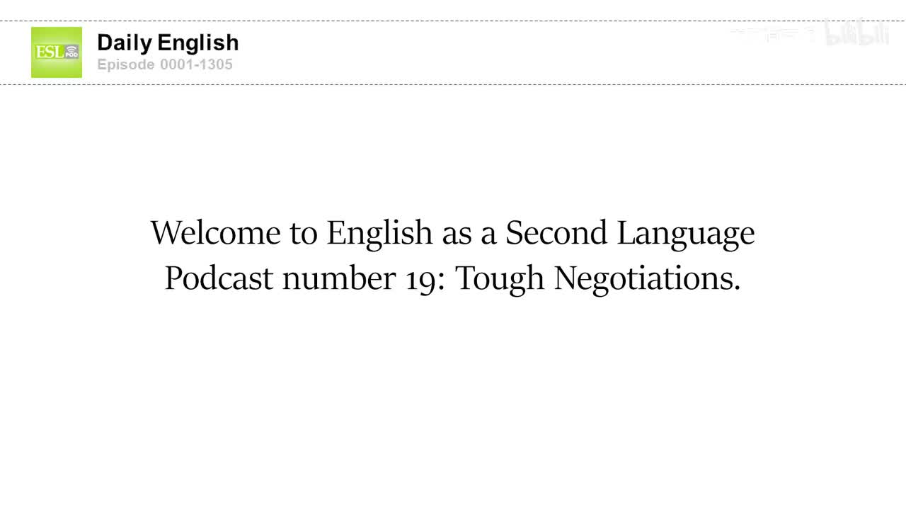 0019 Tough Negotiations