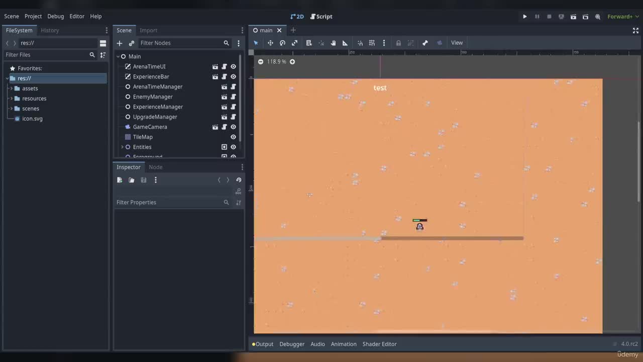 23. Creating the Defeat Screen