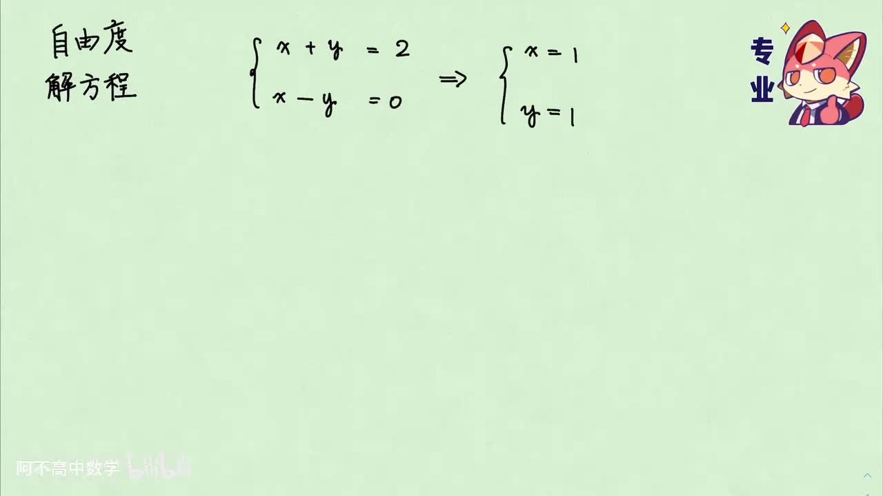【初高衔接】3.1 消元思想与自由度