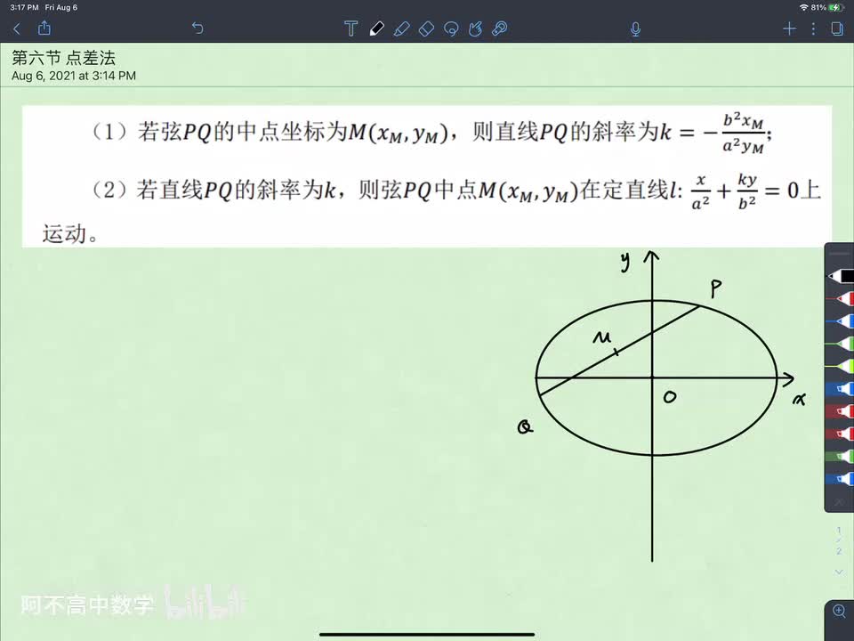 【圆曲】6. 点差法