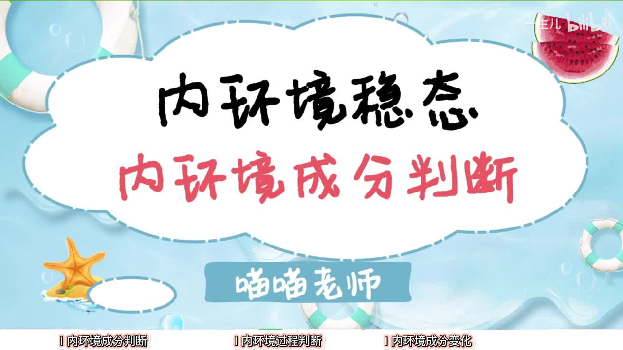 内环境】3内环境成分判断【考点】基础-中档