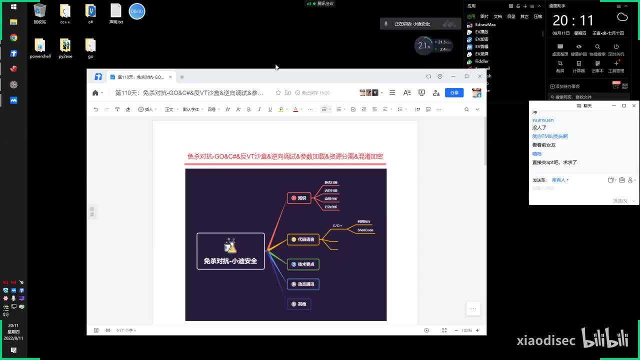 第110天：免杀对抗-GO&C#&反VT沙盒&逆向调试&参数加载&资源分离&混淆加密