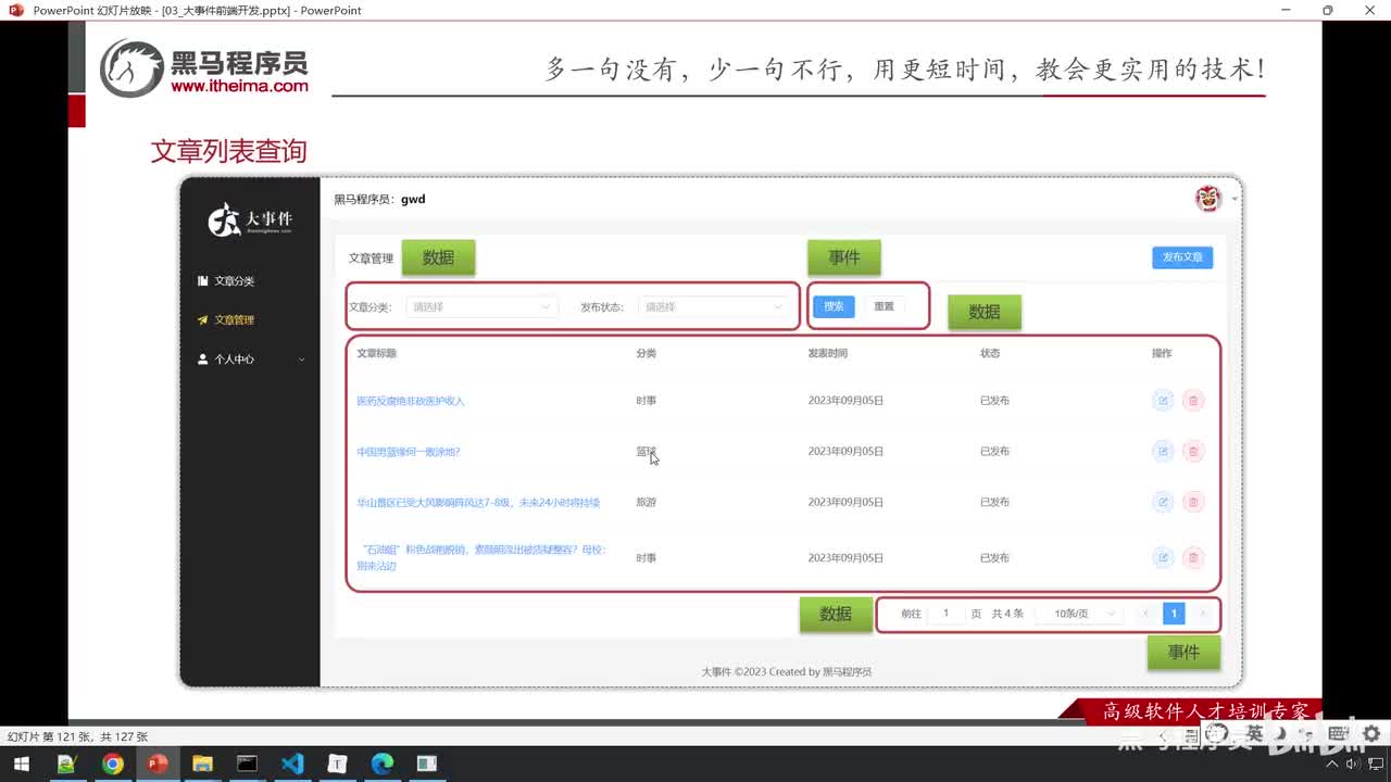 实战篇-77_大事件_文章列表查询_接口调用