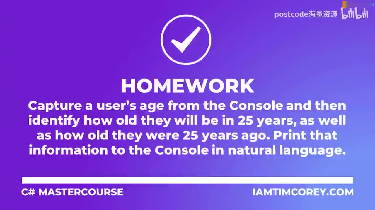 5.13 作业 - 类型转换（常见变量）+ Homework - Type Conversions (Common Variables)