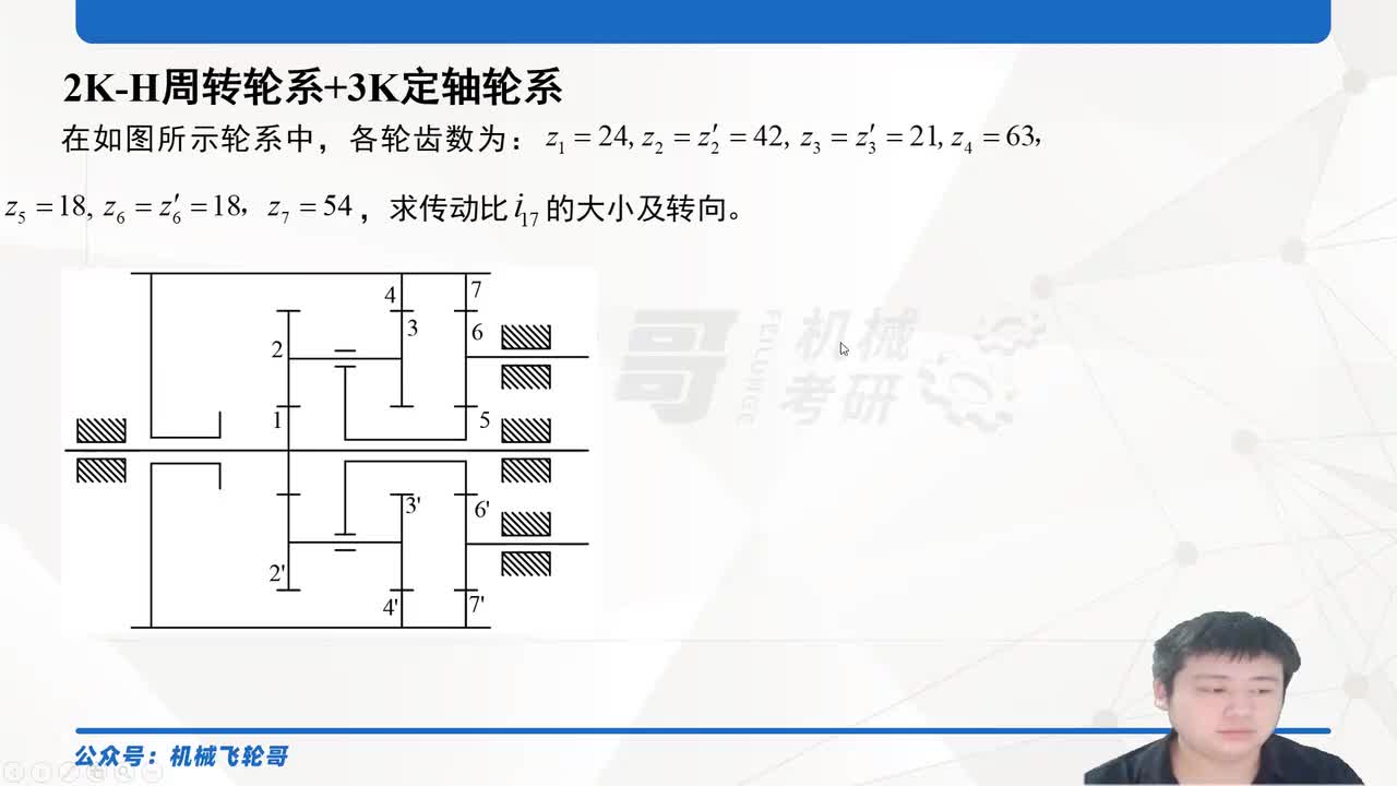 2K-H周转轮系+3K定轴轮系
