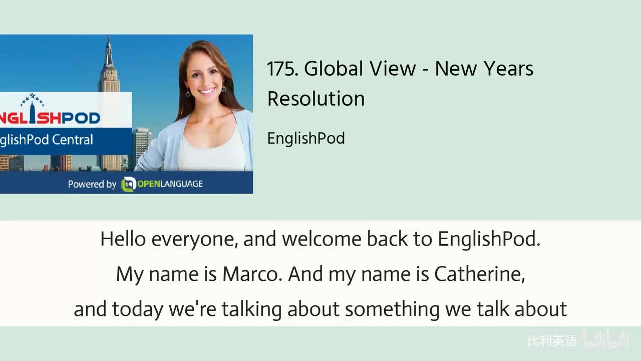 175. Global View - New Years Resolution