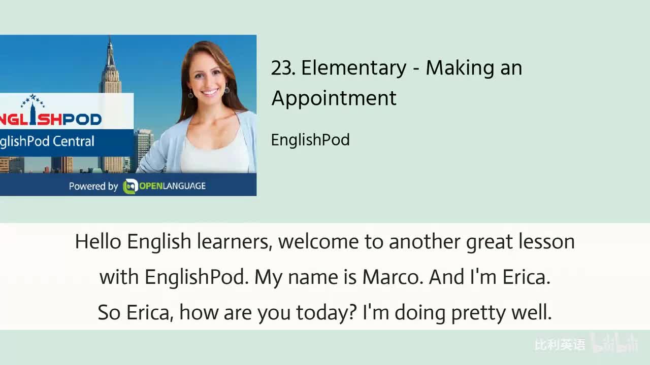 023. Elementary - Making an Appointment