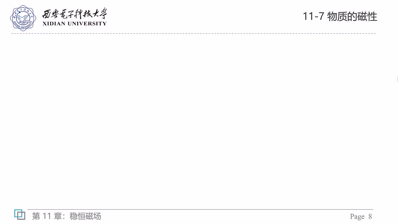 11-7 物质的磁性（二）——磁介质中的安培环路定理