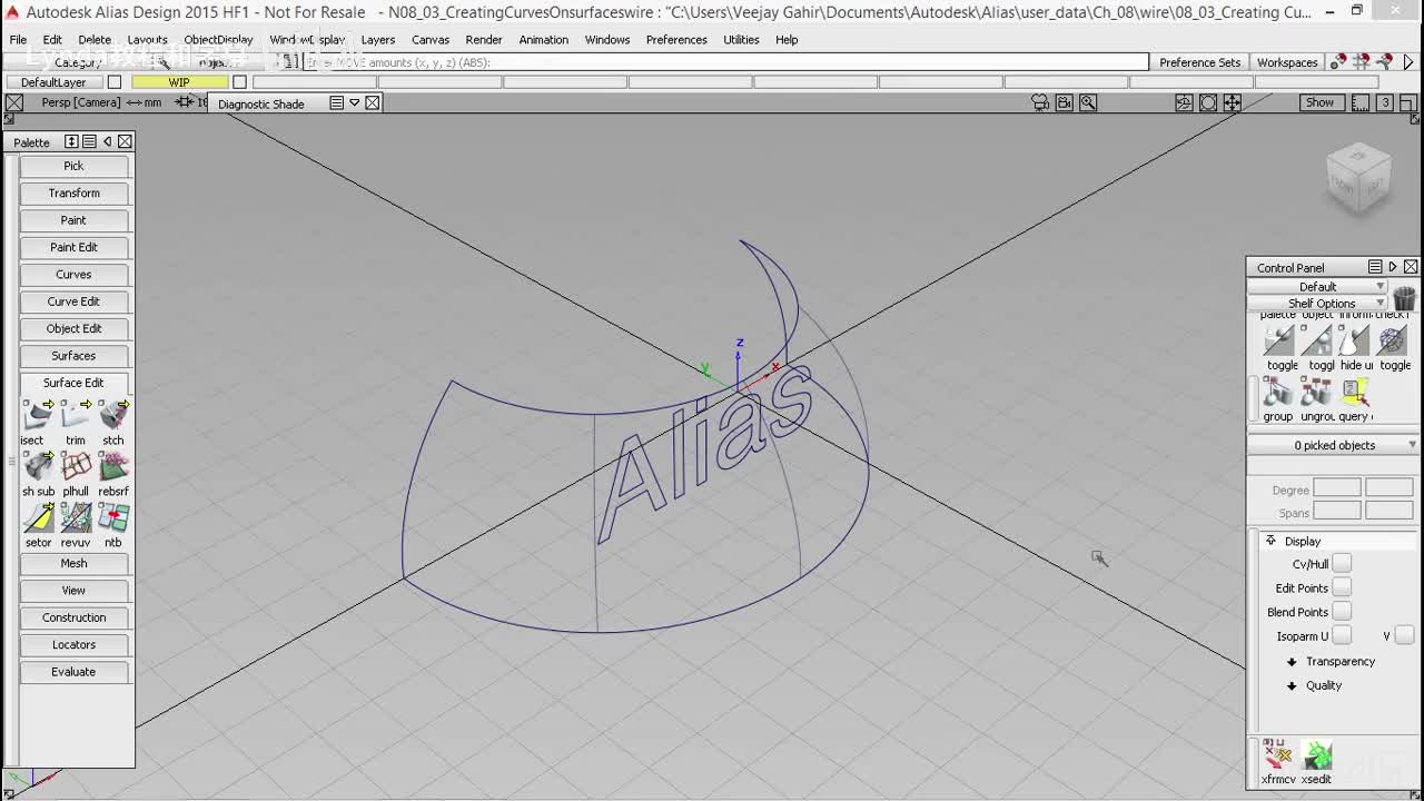 63.在曲面上创建曲线
