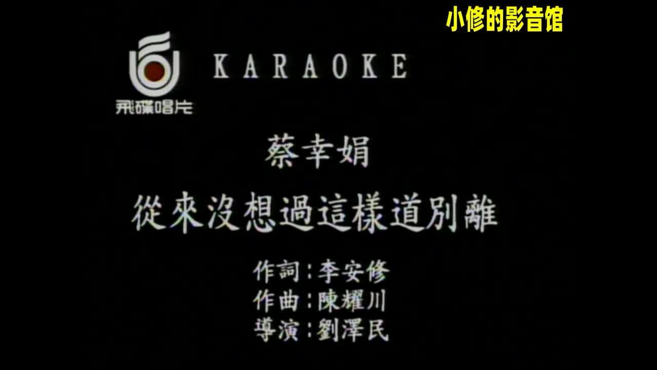 B07.从来没想过这样道别离（蔡幸娟）