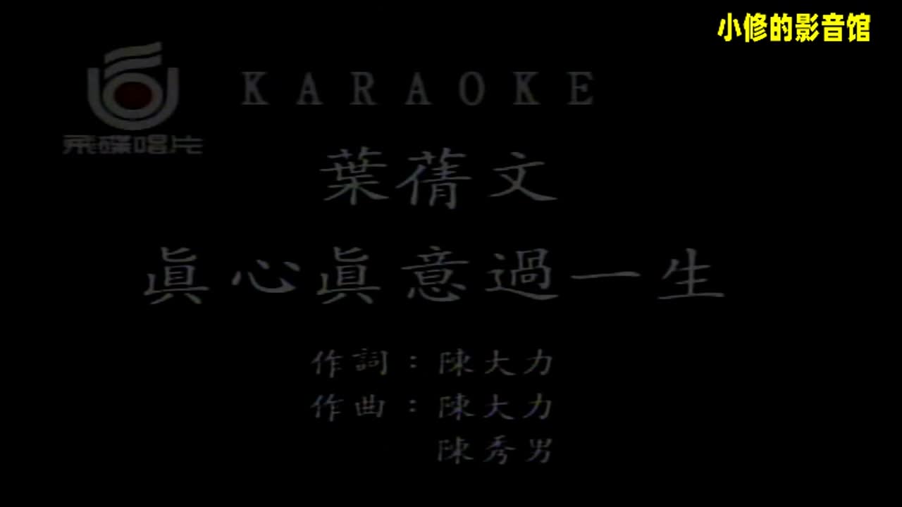 B10.真心真意过一生（叶蒨文）