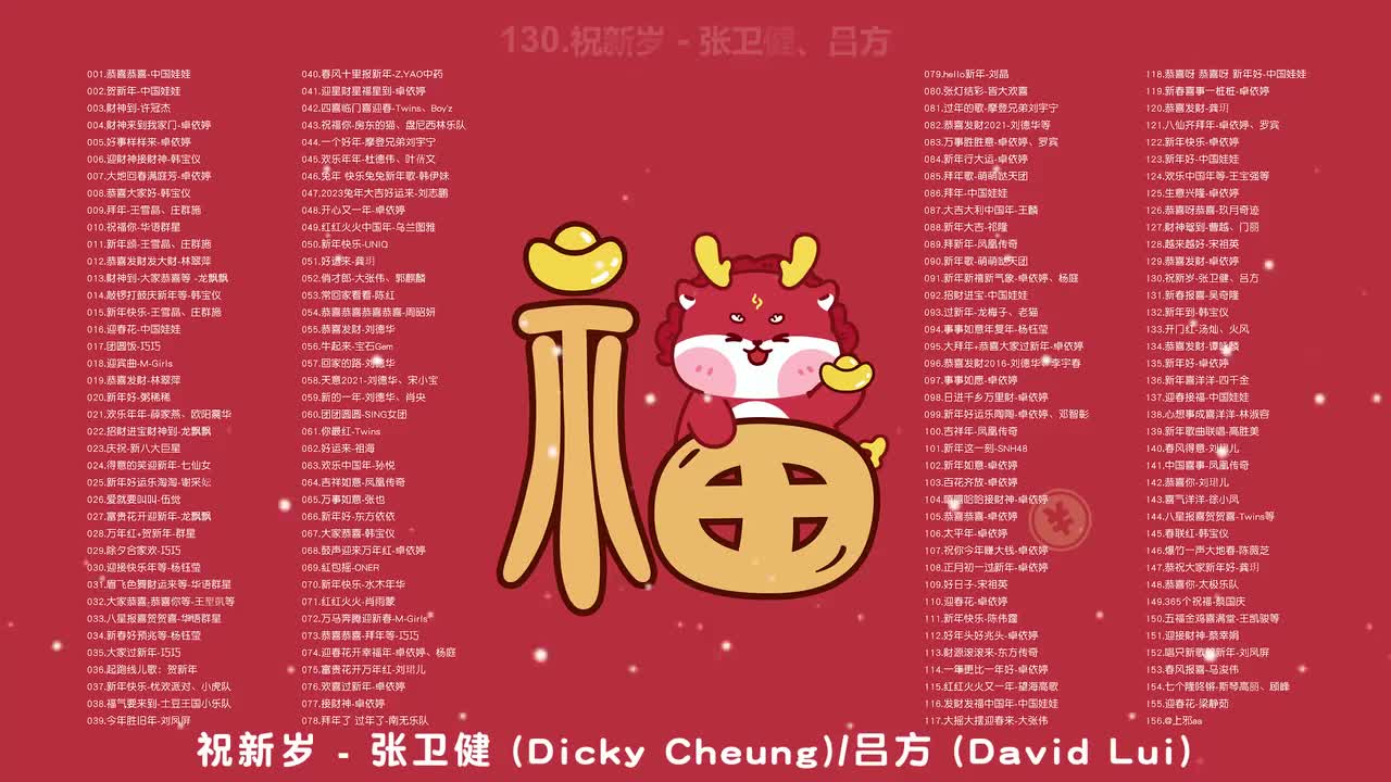130.祝新岁 - 张卫健、吕方