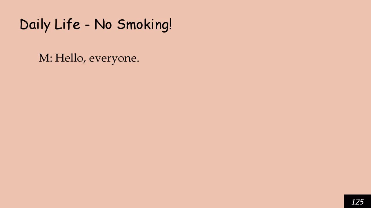 Daily Life - No Smoking!