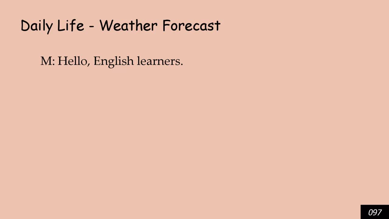 Daily Life - Weather Forecast