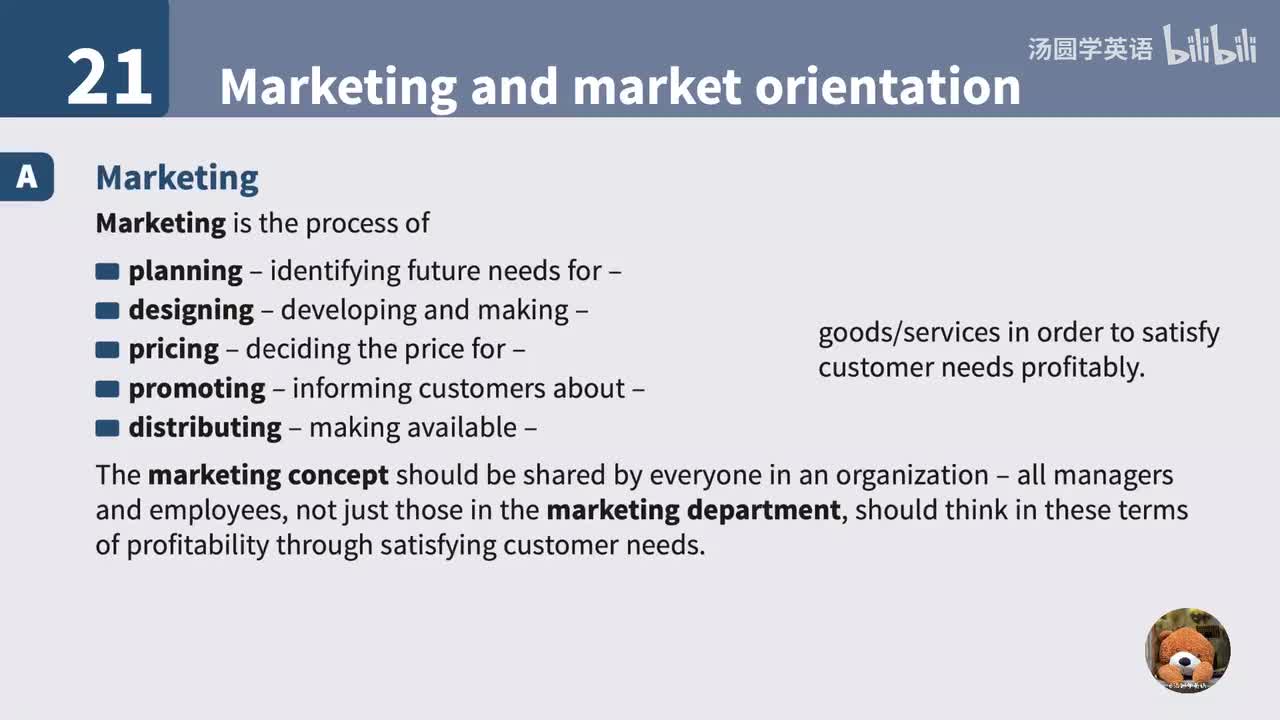21. Marketing and market orientation