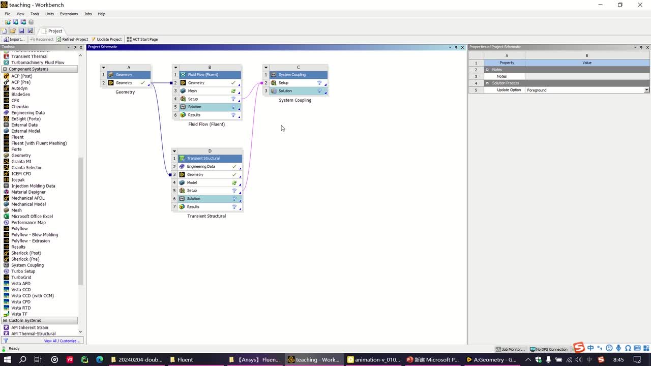 2 流体部分设置-fluent (with meshing)
