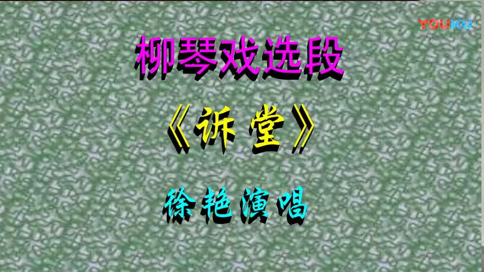 12 徐艳演唱柳琴戏《诉堂》36.21_高清