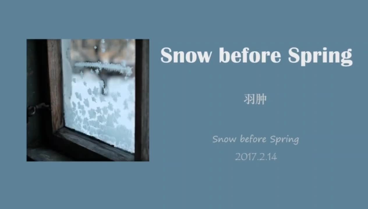 Snow before Spring