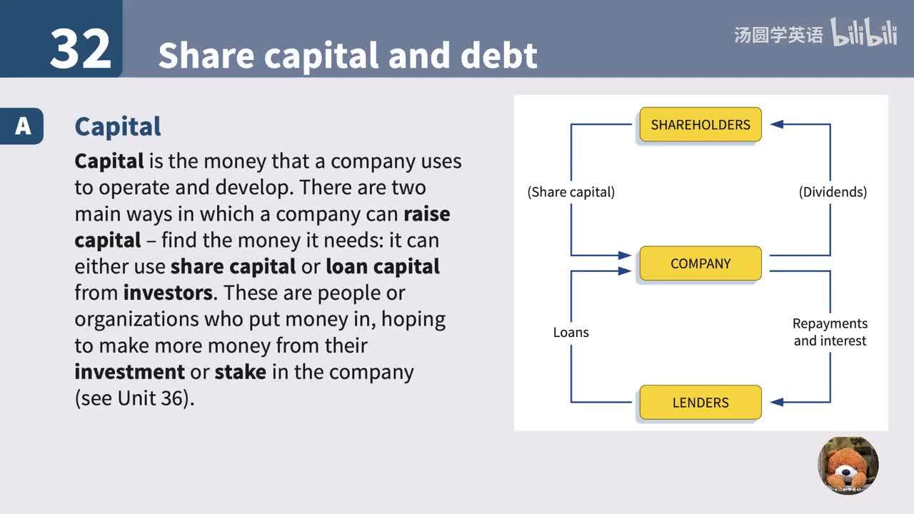 32. Share capital and debt