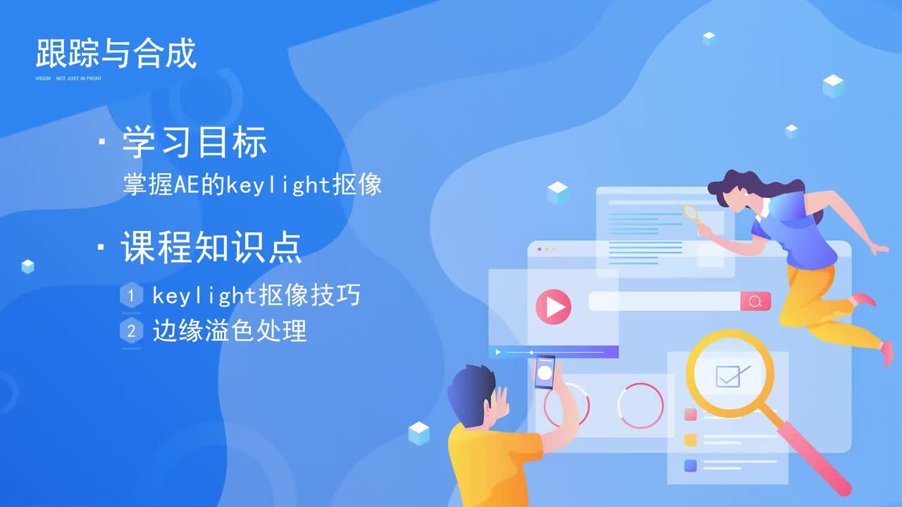 【AE基础篇】keylight抠像字幕版