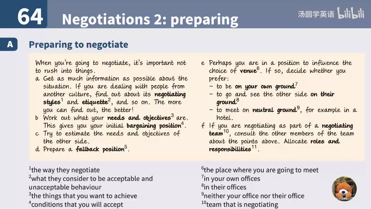64. Negotiations 2: preparing