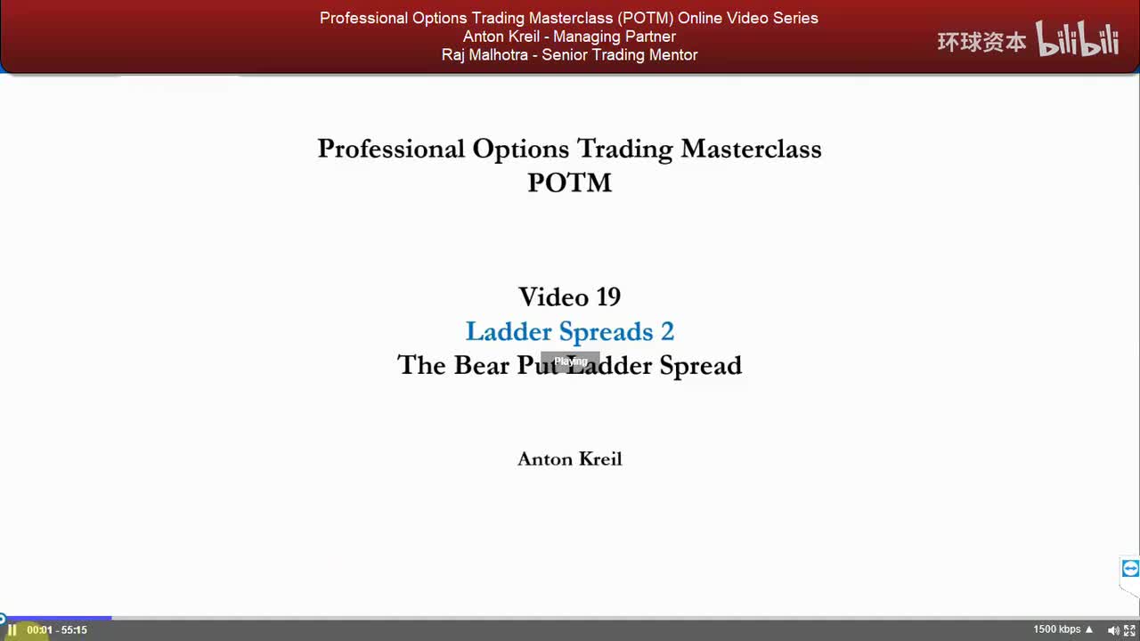 19. 阶梯利差 2 Ladder Spreads 2