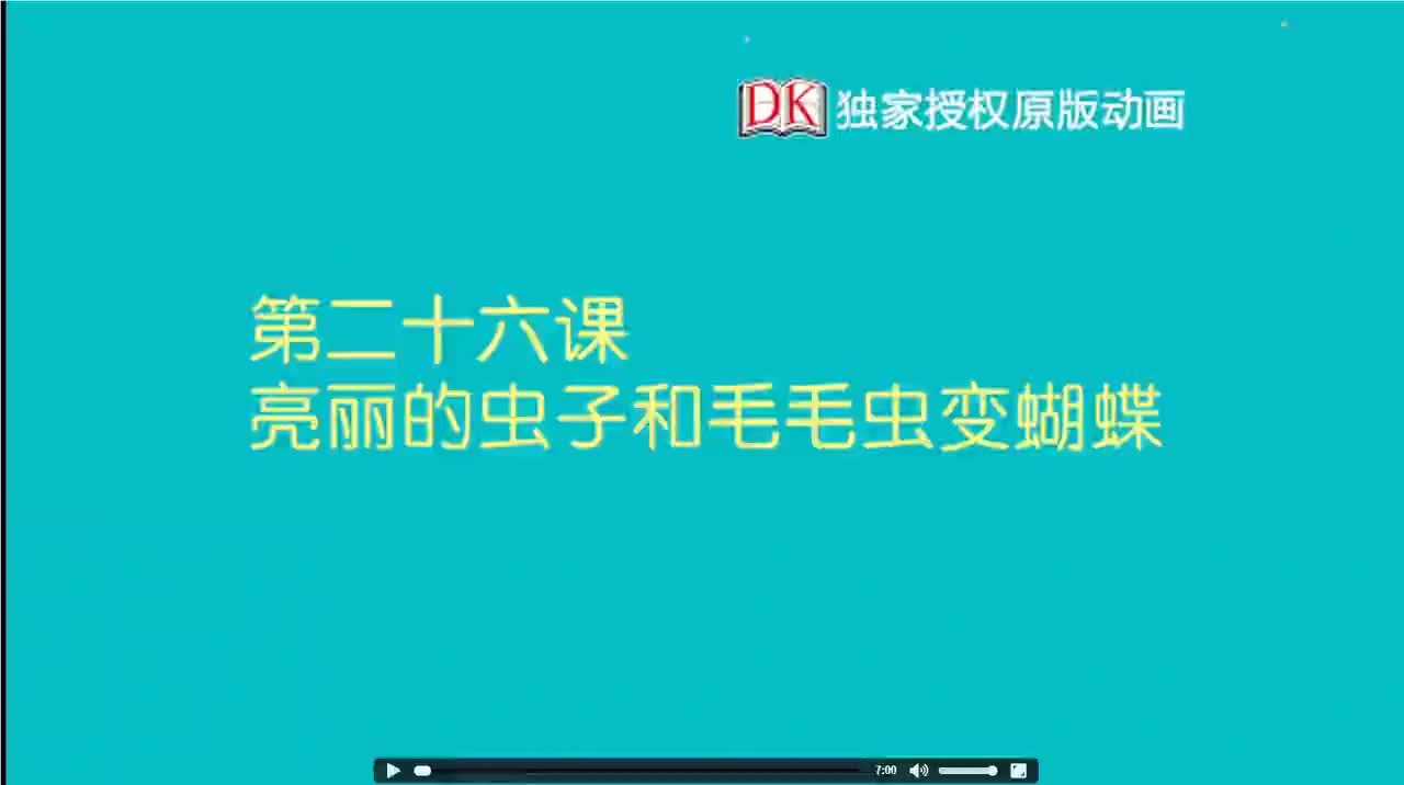 26第二十六节：亮丽的虫子 毛毛虫变蝴蝶 1