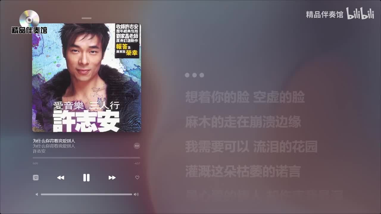 为什么你背着我爱别人-许志安-立体声伴奏