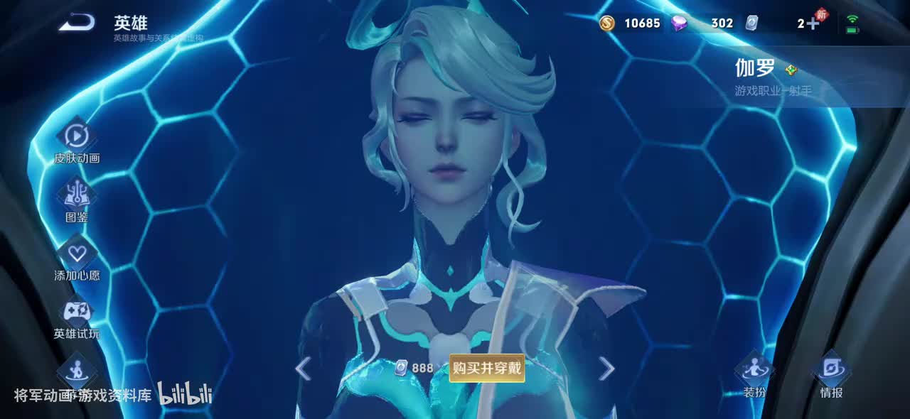 27 王者荣耀 伽罗 皮肤展示 将军动画录制 （最新）