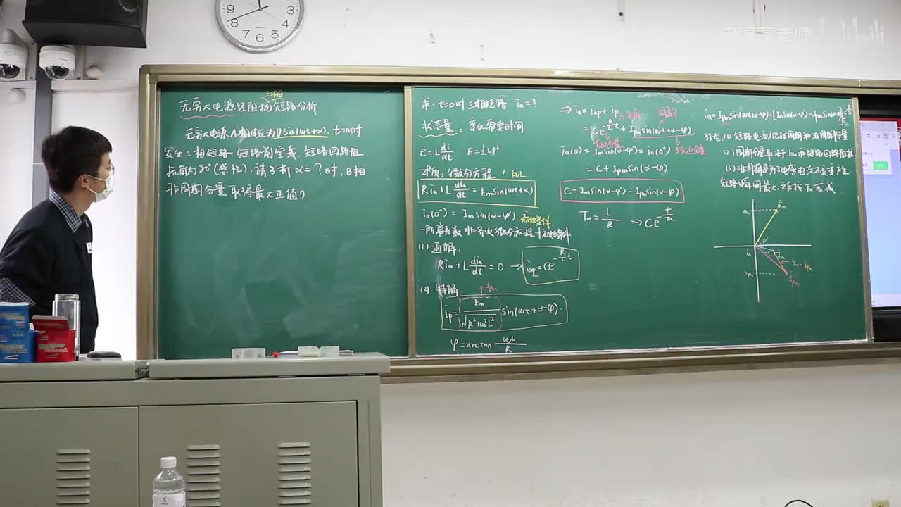 9.2 无穷大电源经阻抗三相短路暂态过程解析（4）