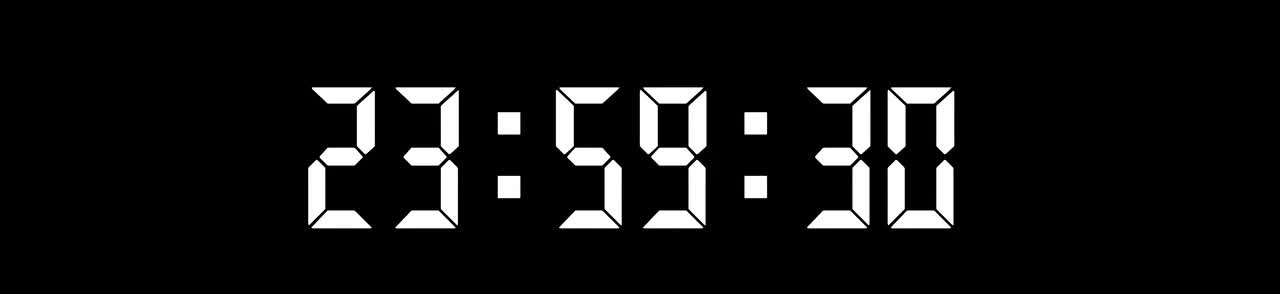 23:59:30--00:00:30