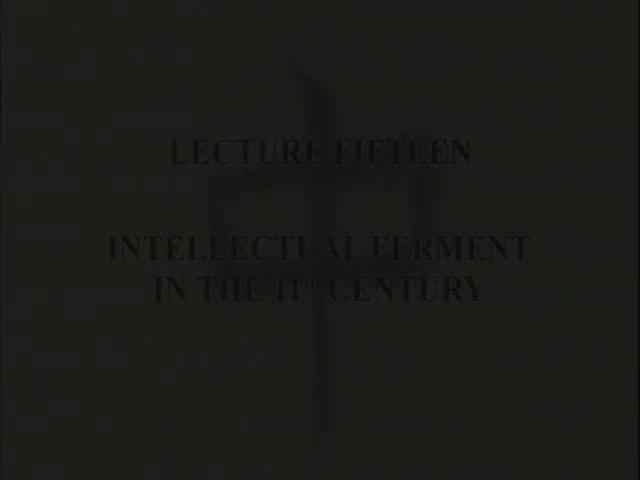 L15 - Intellectual Ferment in the 11th Century