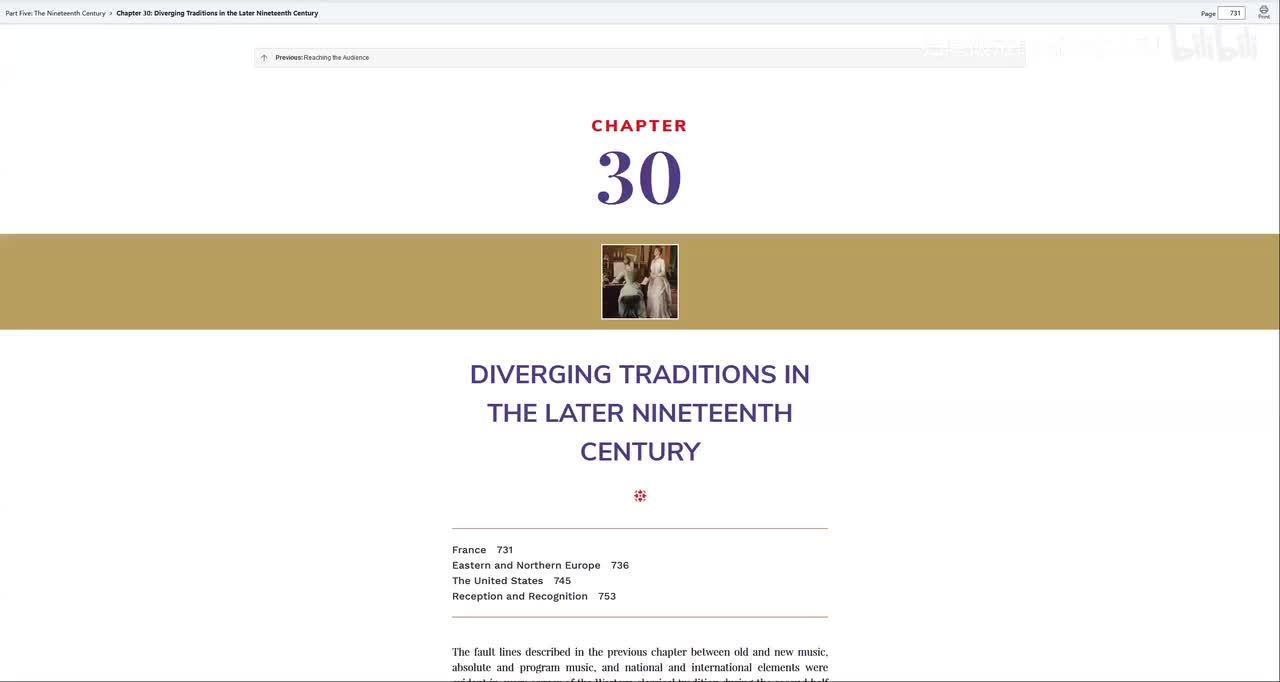第30章：19世纪晚期的发散传统