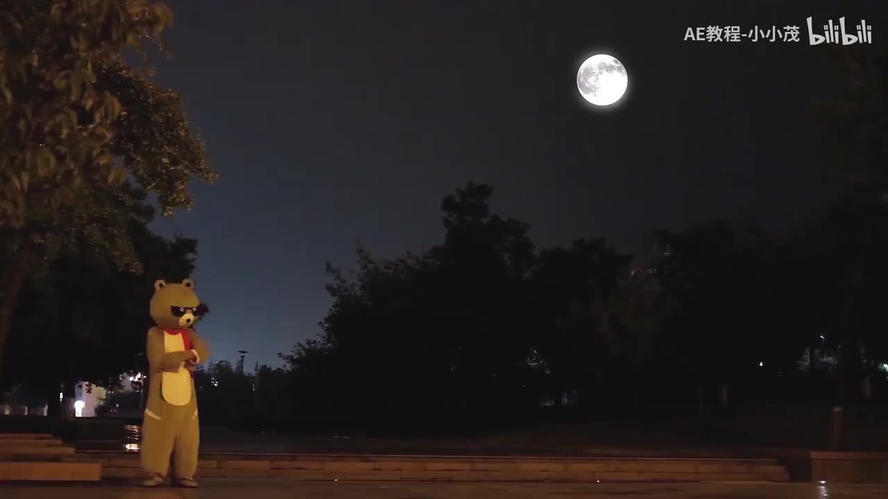 摘月亮视觉特效