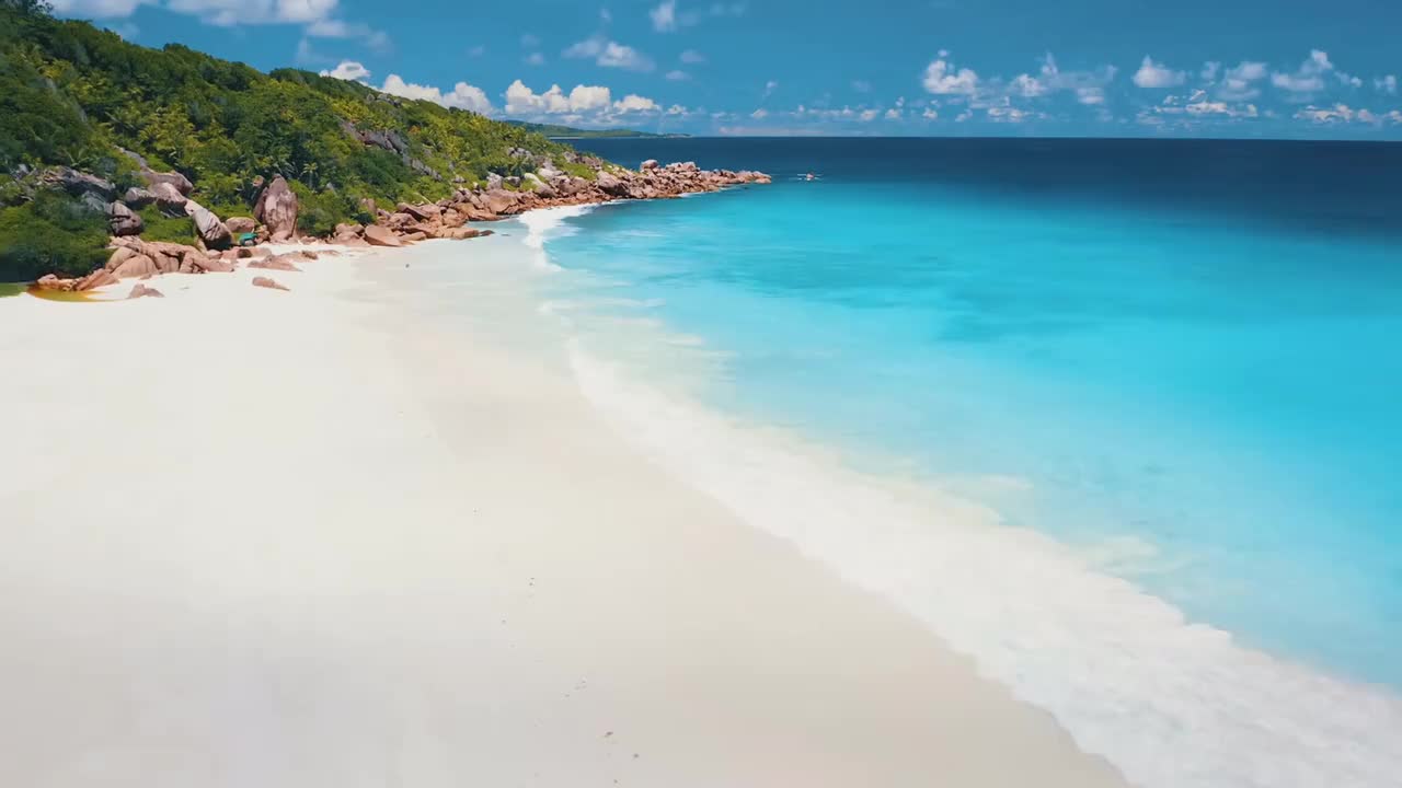 航拍美丽的海岸 大海 海洋 #3183