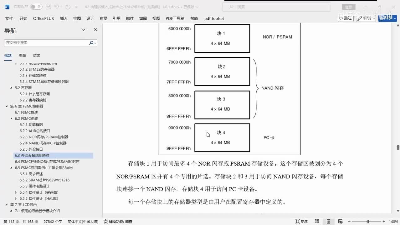 173_FSMC_控制外部存储器的读写时序