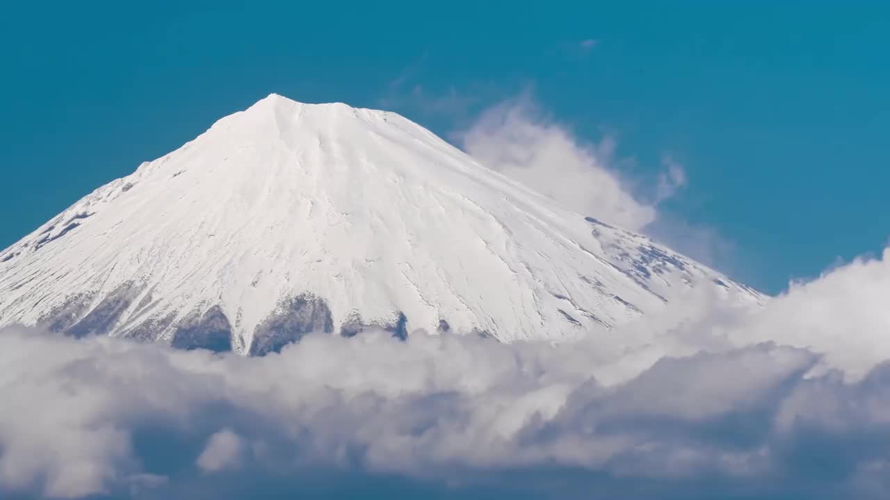 雪山 火山 云雾 #1426