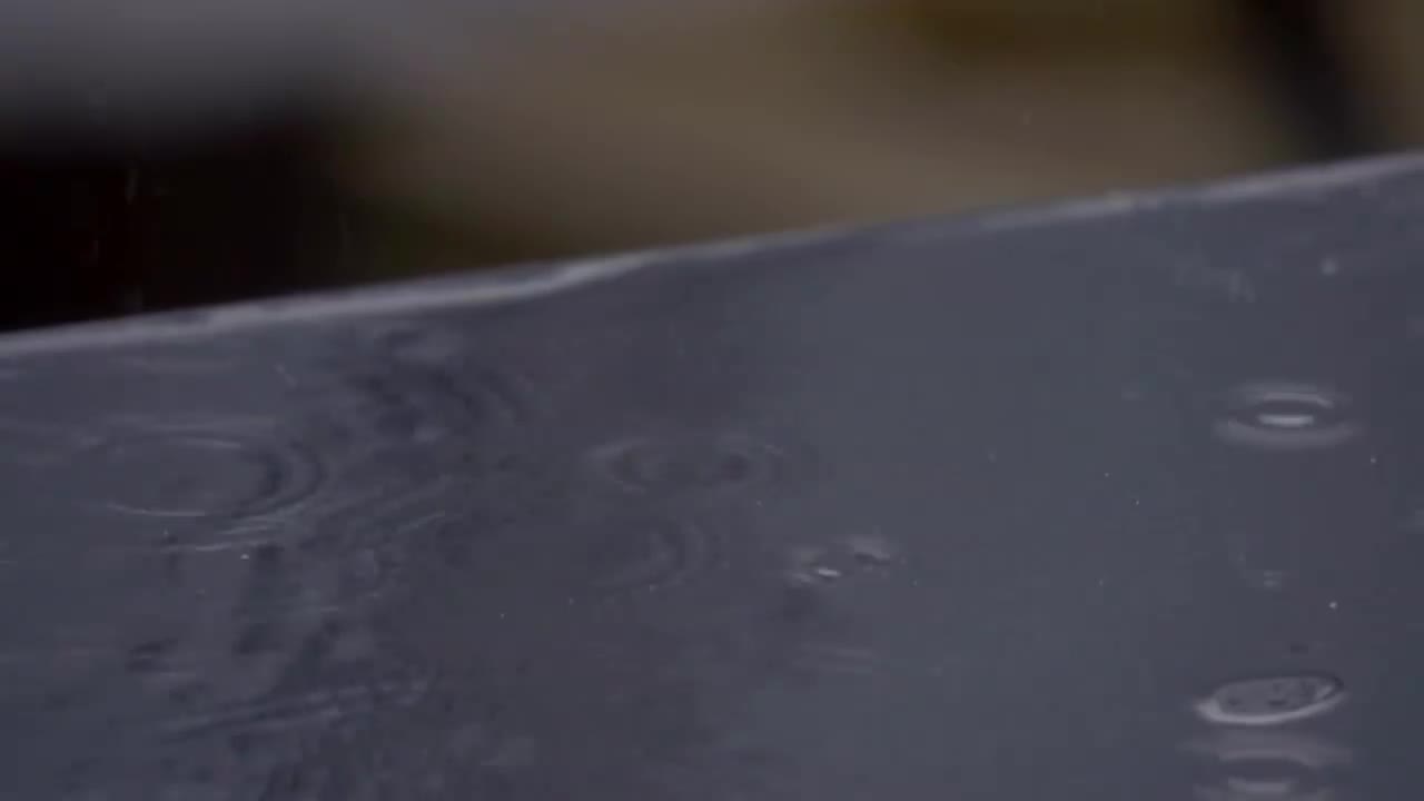 雨天 雨水 波纹近景 #0917